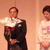 謝辞を述べる西理事長（右は京子夫人）