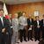 海江田大臣（中央）と面談した全石連執行部（左隣が関会長、土川、西尾副会長。右隣が伊藤支部長、河本副会長、山内支部長）