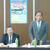 総決起大会について説明する西理事長(右）と加藤会長