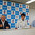 協力協定に調印する大勝会長、加藤署長、田中専務（写真左から）
