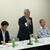 左から、概算要求について説明した戸高課長、関会長、持田石油協会会長