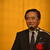 「これからも県内中小企業の顔として活躍してほしい」と語る黒岩知事