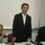 組合員の結束を促す松本代行