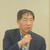 理事会で挨拶する宇佐美理事長