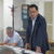 あいさつをする佐藤理事長