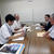 安曇野市を訪問した長野・平林専務理事（右手前）