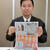 灯油に全力を注ぐ堀川支部長