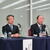 出光・月岡社長（右）と昭シ・亀岡社長