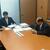 根本匠議員（左）に陳情した福島の根本一彌理事長（右）