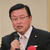 災害時協力の重要性を強調する大村知事（右）ＳＳの声を国政に反映させると長坂衆院議員（中）平時からの連携強化を呼び掛ける松岡部長（左）