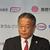 会見する武藤社長