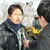 冬期合同訓練を終えてテレビの取材を受ける八木部長