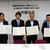 左から平野部長、奥田理事長、阿部理事長、白幡理事長