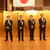 元売４社の社長（右からＪＸＴＧエネ・大田氏、出光・木藤氏、コスモＭ・森山氏、キグナス・若澤氏）
