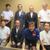 意見交換に参加した斎藤会長（下段左２番目）や中村副会長（同３番目）らメンバー