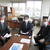 伊賀局長㊥に陳情する薩田理事長㊧と原谷理事長㊨