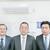 山本議員㊥に要望書を提出した手嶋会長㊧と藤井専務理事