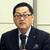 理事会であいさつする佐藤理事長