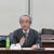あいさつする山冨会長