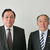 河辺前理事長㊧と荒井新理事長（札幌）