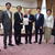 左から太田議員、武藤議員、逢沢会長、鈴木財務大臣、牧原議員、山田議員、加藤顧問