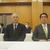 知事との意見交換会に臨む井上理事長(右)と及川専務理事