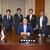 齋藤大臣（写真手前）と面談した千葉石商の（右から）平井氏、安藤氏、長嶋氏、小川氏、土井氏